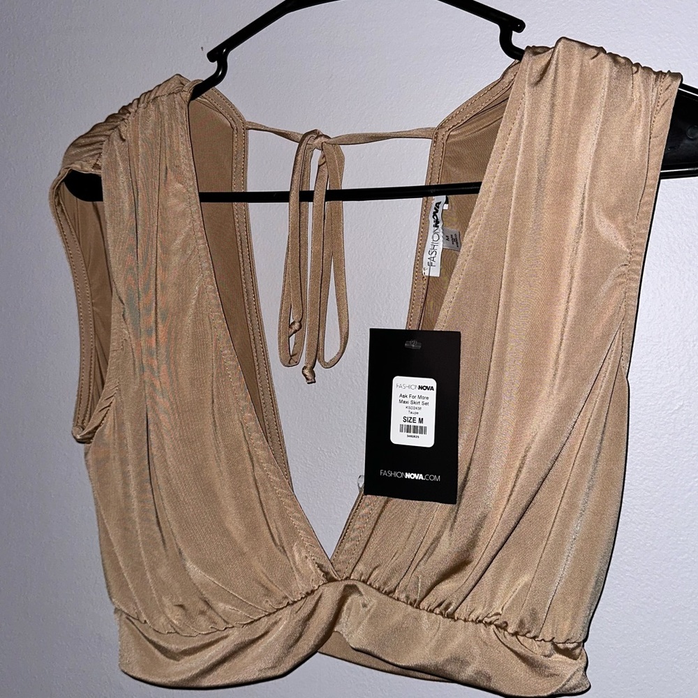 Nude/beige skirt set